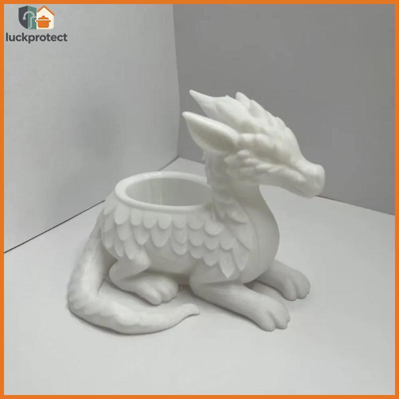 LPHG Vaso De Plantador De Dragão Impresso Em 3D E Flores De Plástico , Decoração De Mesa Leve , Exibição De Estante-Orga