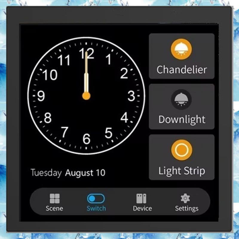 [Bcd] Tuya T3E Painel Interruptor Touch Screen De Controle Da Ue Zigbee Home Wall Push Light Switch