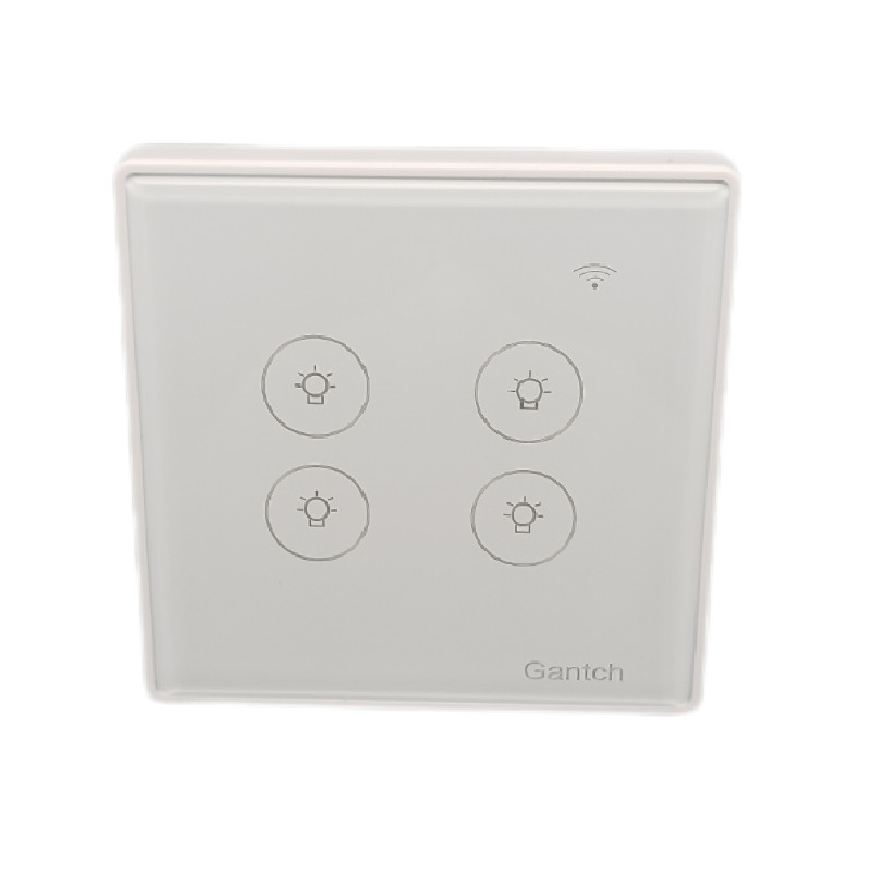 Smart Zigbee3.0 Painel De Vidro Touch Wall Light Switch Controle Sem Fio Com Temporizador Neutro Necessário Automático t