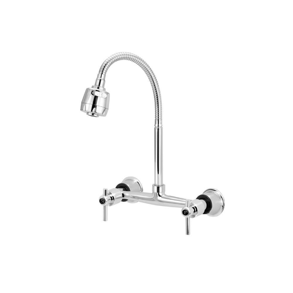 Torneira Misturador Cozinha Parede Gourmet Flexível Luxo 1/4 Agua Quente Fria Movel