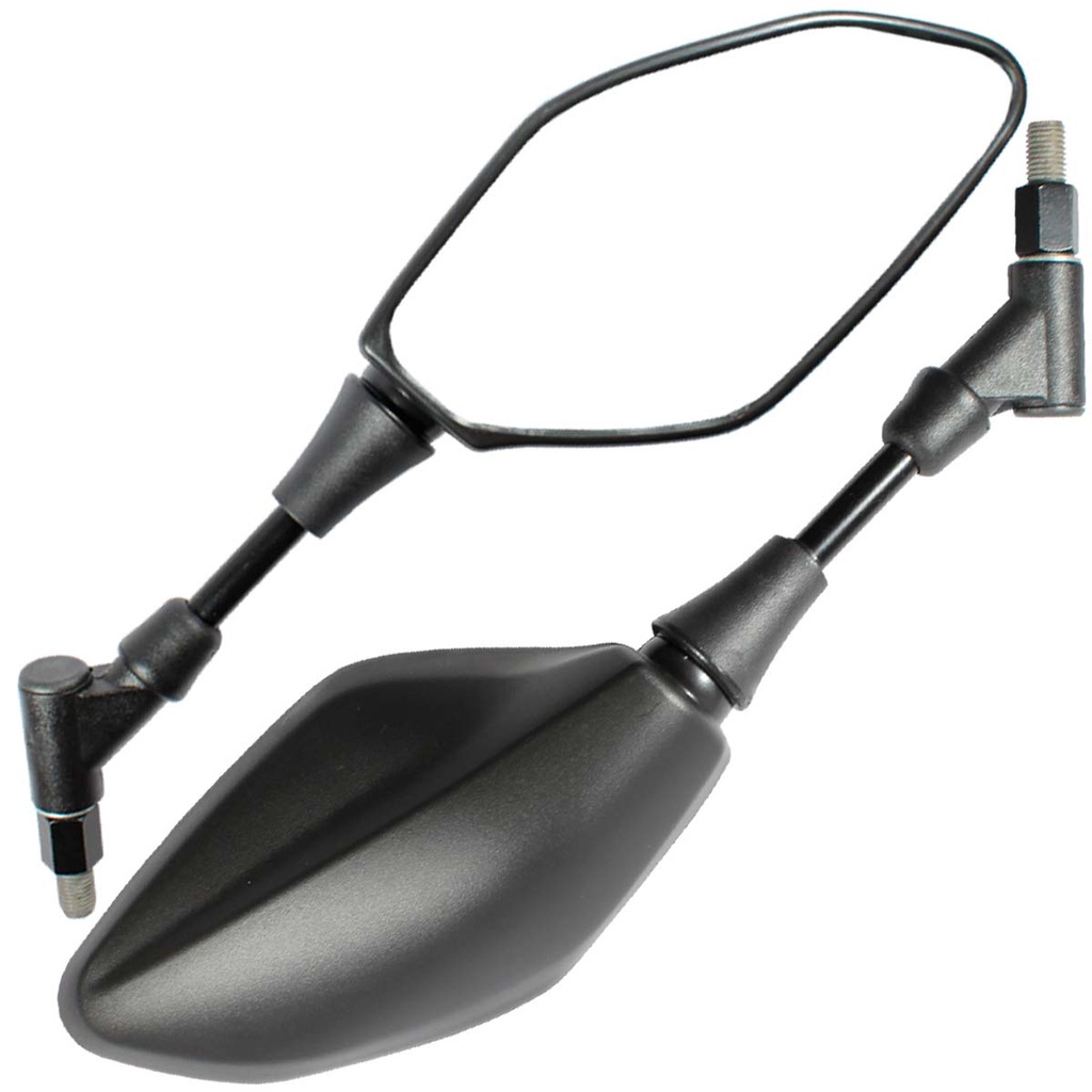 Retrovisor espelho moto MT 03 MT03 MT 07 MT07 MT 09 MT09 Tracer900 GT XTZ1200 Super Tenere Retrátil Lente Plana Haste Compatível com Yamaha Par