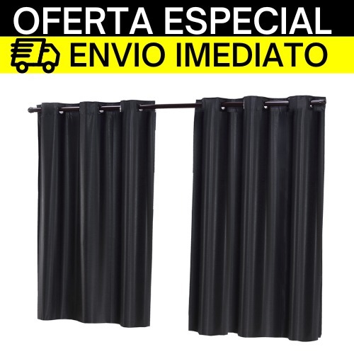 Cortina Blackout 2,80 x 1,60 Metros Lisa Sem Estampa Blecaute Black Out Corta Bloqueia 100% A Luz