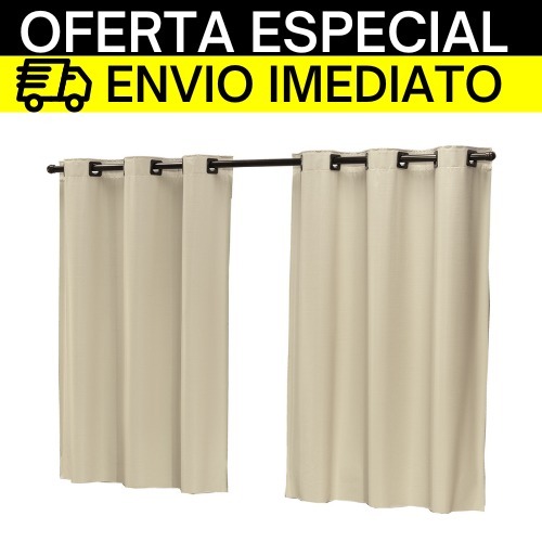 Cortina Blackout 2,20 x 1,30 Metros Lisa Sem Estampa Blecaute Black Out Corta Bloqueia 100% A Luz
