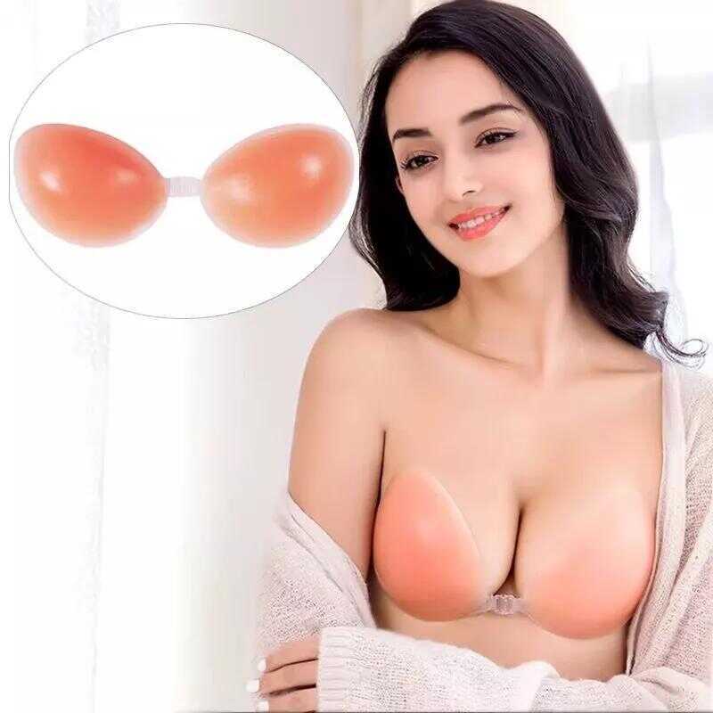 Sutiã Convites Adesivo de Siliconeí Aumento E Levanta Seios com BOJO Invisible Adhesive Silicone Bra Strapless No Marks