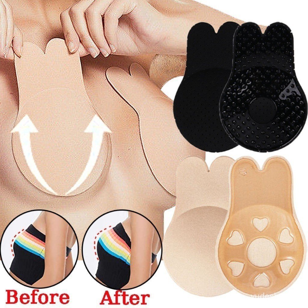 ZXYOUPING Tapies Nipple Cover Silicone Push Up Bra Reusable and Waterproof Nipple Tape Strapless Backless G