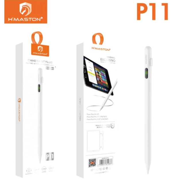 H'maston P10/P11 SERIE STYLUS COM LED Adsorção Magnética, Indicador LED de Bateria