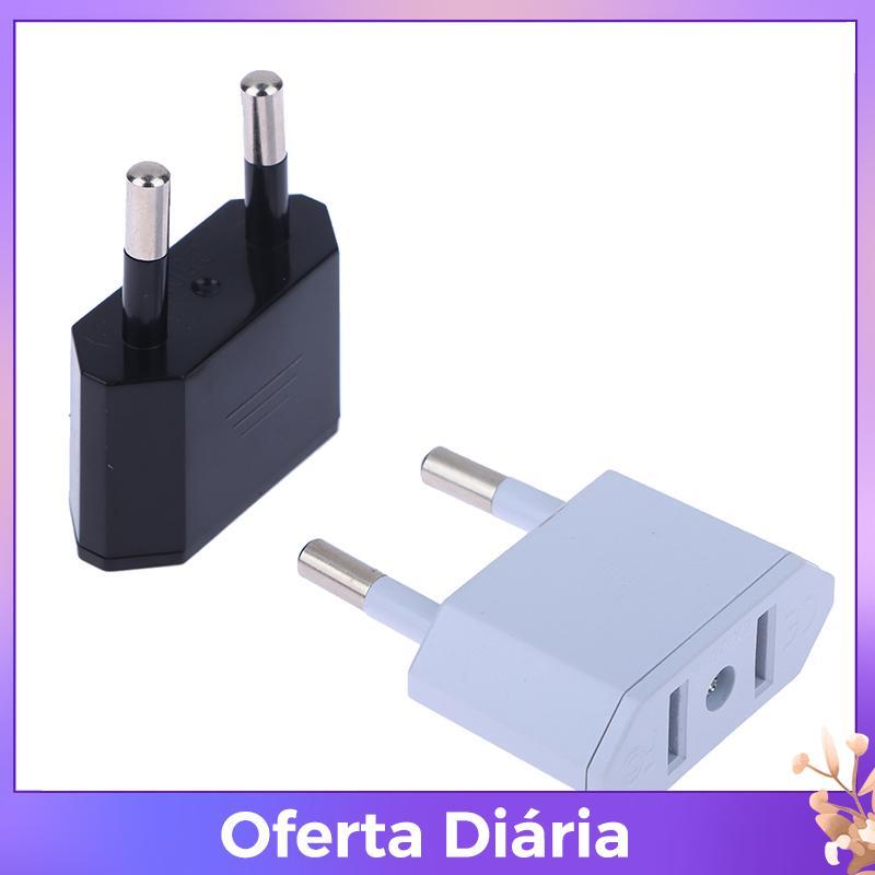 Esteque no 2 Pçs Adaptador Da Ue Conversor De Viagem Americano China Eua Para Plug Euro Elétrico AC Soet