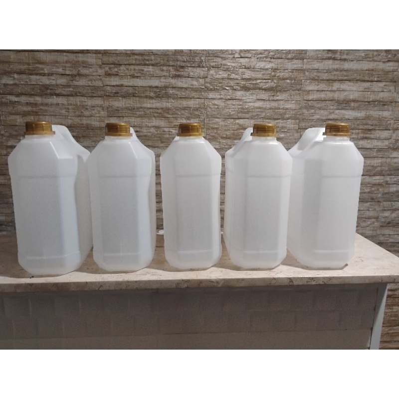 kit 10  Galão 5 Litros Plástico  Reservatório Novo material virgem Potável
