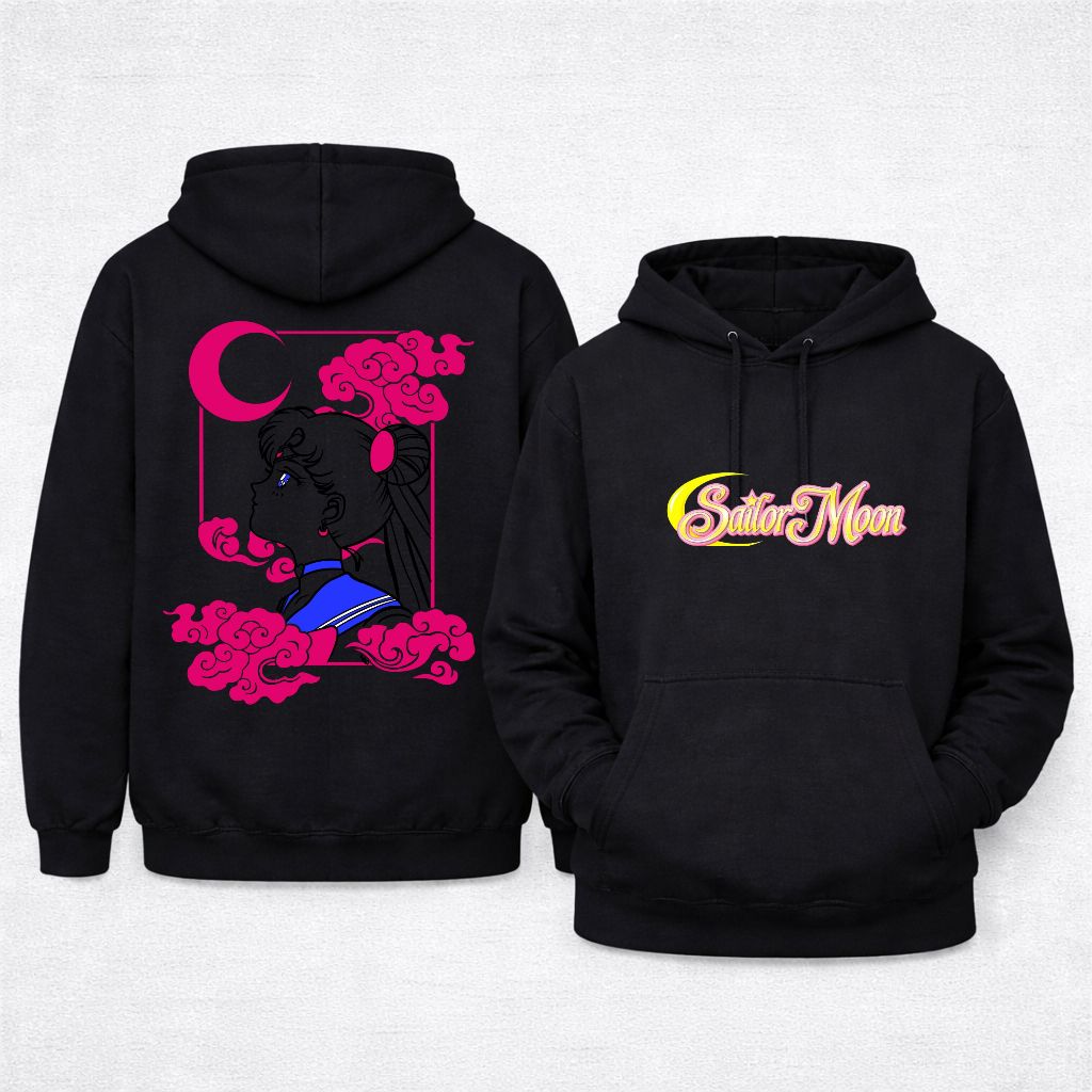 Moletom Grosso Manga Longa Blusão Feminino Sailor Moon Lua Garota Mágica Estilo Japonesa
