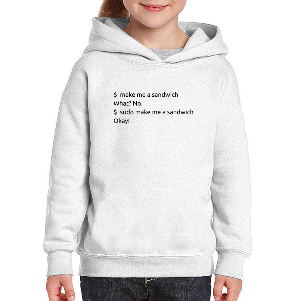 Moletom Infantil Sudo make me a sandwich Blusa Frio