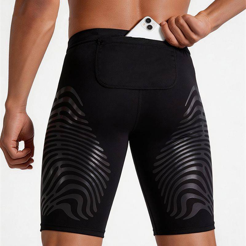 High Elastic Five-Point Tights Quick-Drying Track and Field Running Marathon Sports Training Shorts pWPC