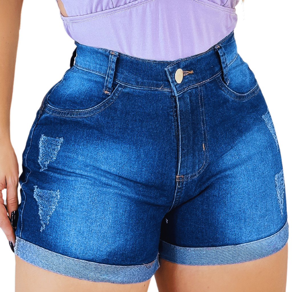Jeans High Waist Despojado: Modelagem Impecável com Barra Desfiada Nusa Modas