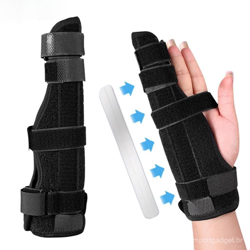 Estabilizador De Dedo Quebrado TIMEKEY Com Alça Ajustável Para Fratura Respirável Pós-Cirurgia Protetor Lesões Esportiva