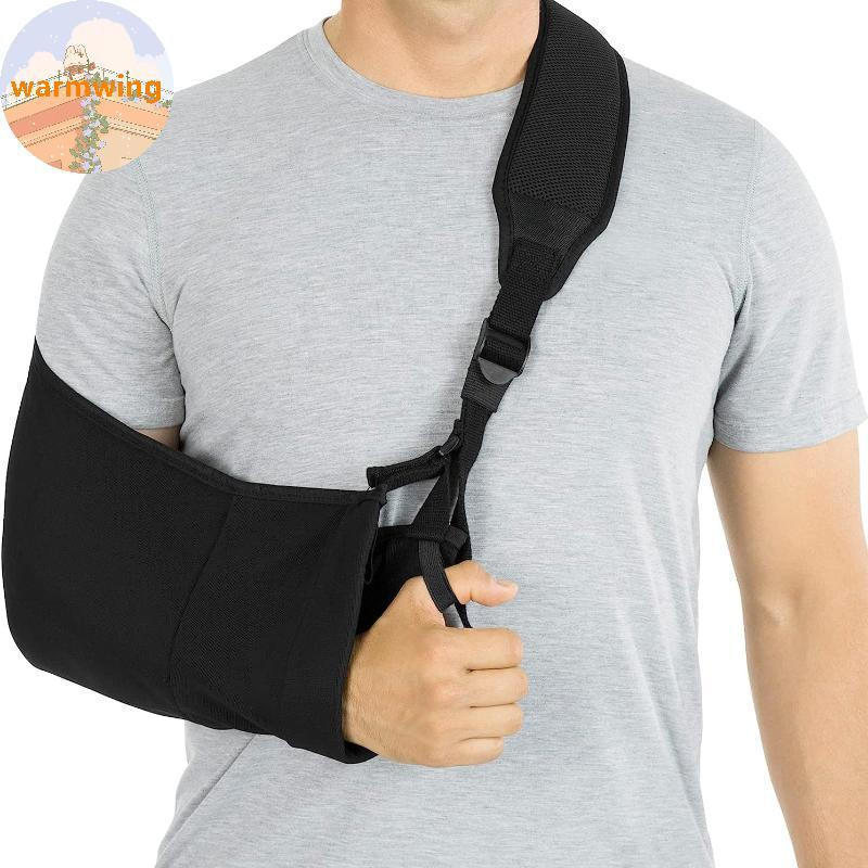 Warmwing Respirável Pós-Cirurgia Ajustável Estilingue Braço Antebraço Suporte Cinta Para Ombro Cotovelo Fratura De Pulso