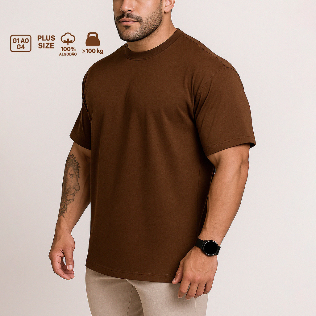 Camiseta Oversized Masculina GYM Maromba Plus Size G1 ao G4 Treino Academia Fitness Estilo Street