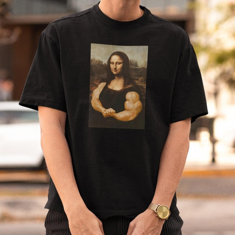 Camiseta Monalisa Maromba Zoeira Musculação Academia Street Malha 100% algodão