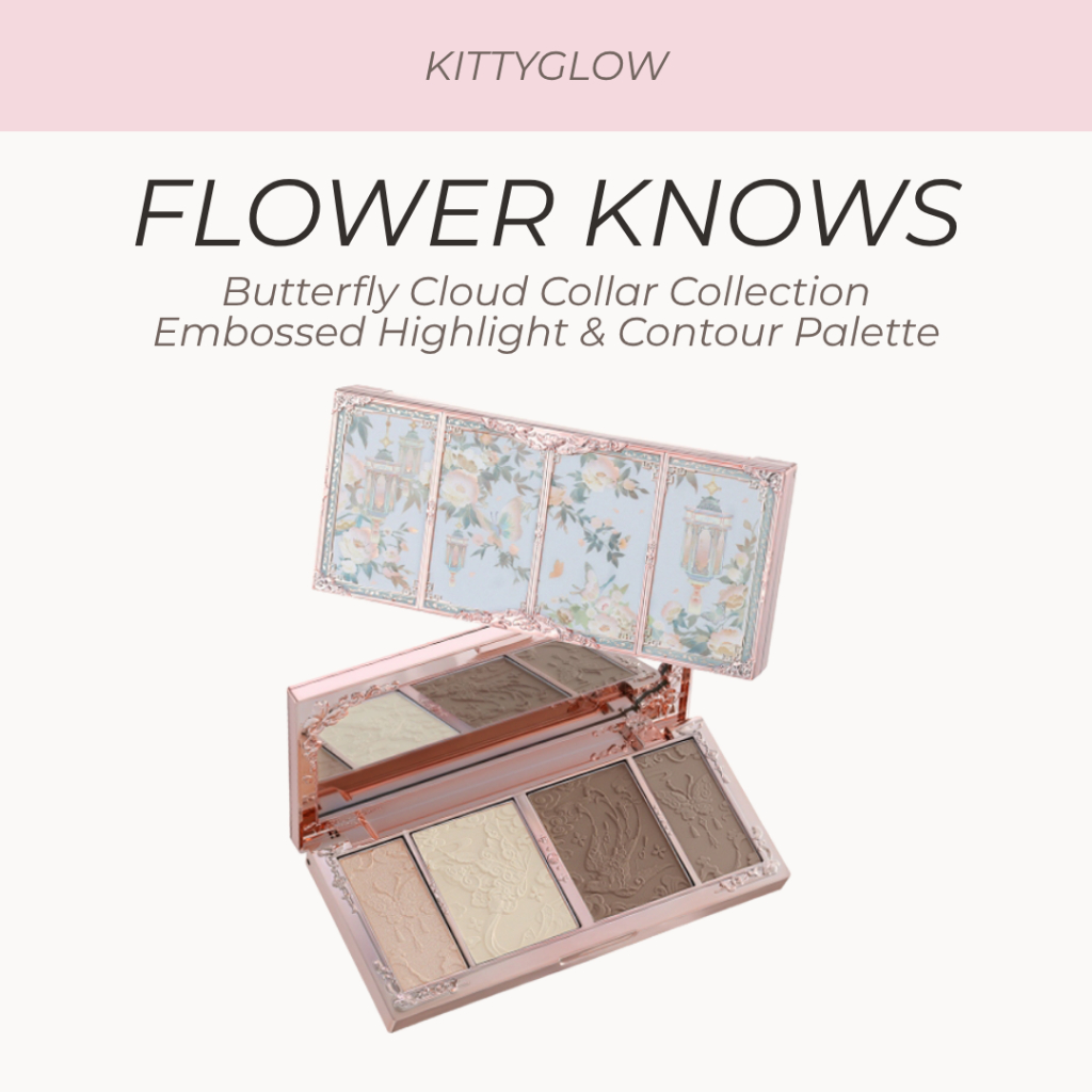 FLOWER KNOWS Butterfly Cloud Collar Collection Paleta De Destaque E Contorno Em Relevo