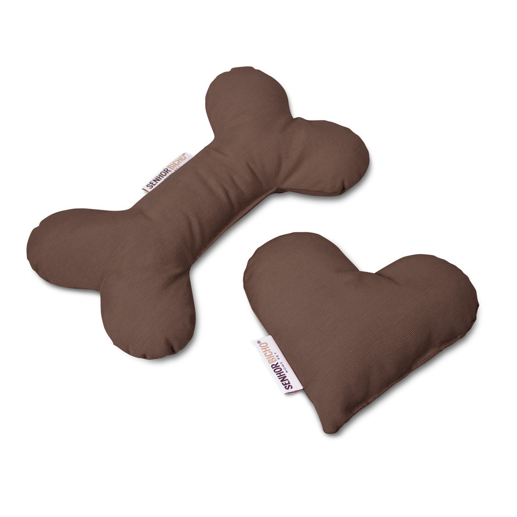 Kit Brinquedo para Cachorro e Gato Kit Brinquedo Pet Almofadinha 2 peças Capuccino