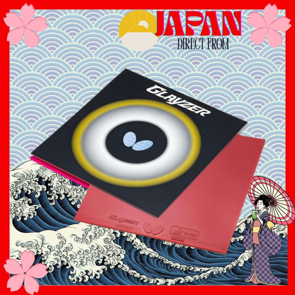 06100 - Butterfly Table Tennis Rubber - Soft Pips for Speed & Precision Control Direct from Japan