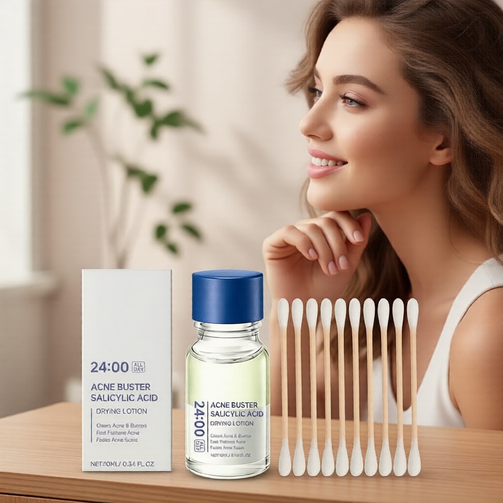 Sérum Antiacne para Peles Oleosas e Sensíveis – 10ml, com Niacinamida, Rápido Alívio de Espinhas e Redução de Marcas