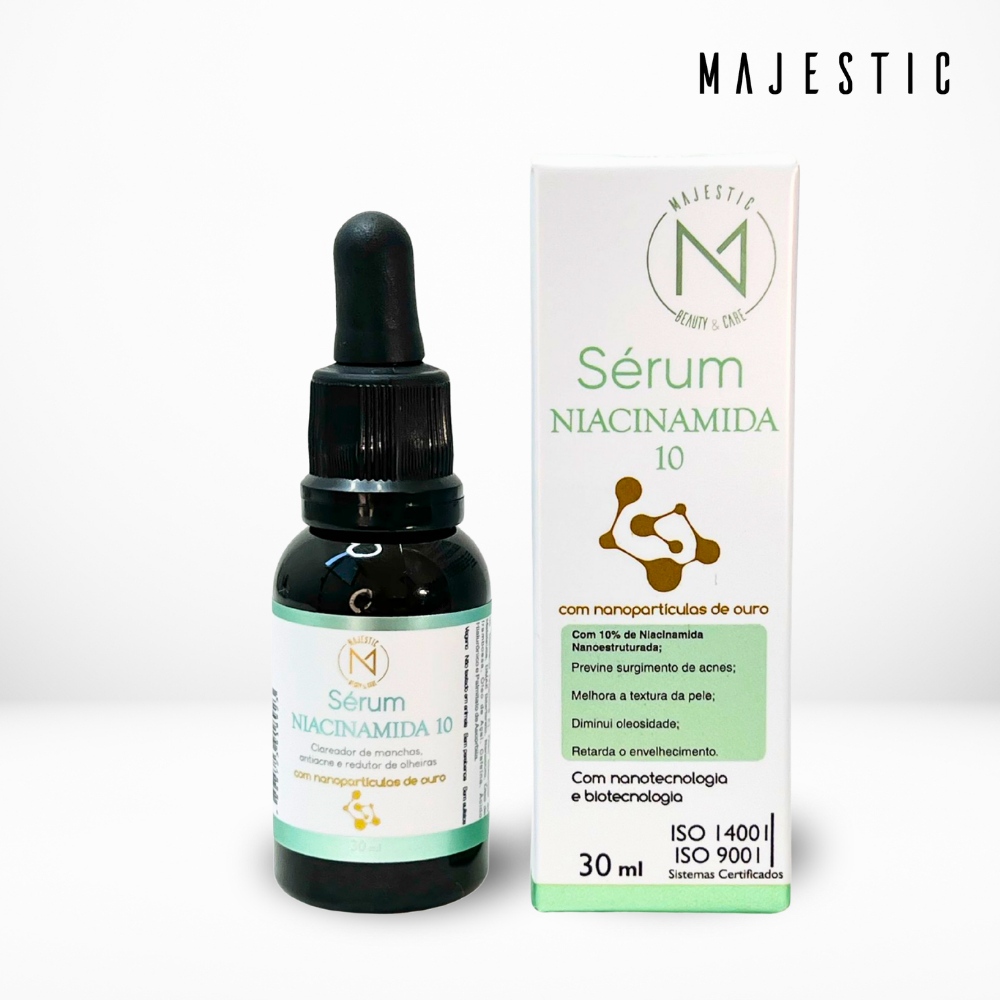 Sérum Niacinamida 10% - Peles Sensíveis Antiacne Manchas Barreira Cutânea 30ml