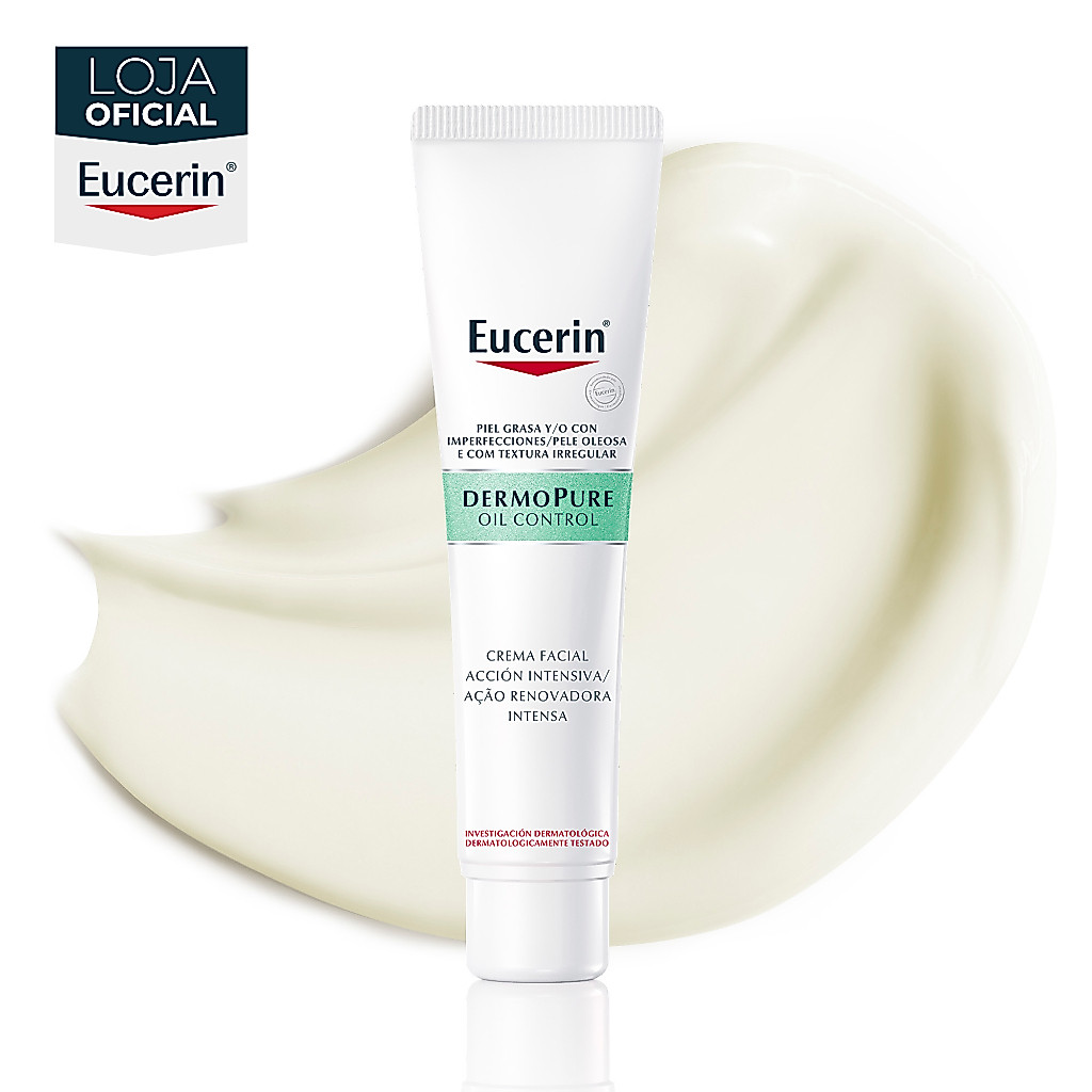 EUCERIN Creme Facial Antiacne Ação Renovadora Intensa Dermo Pure 40ml
