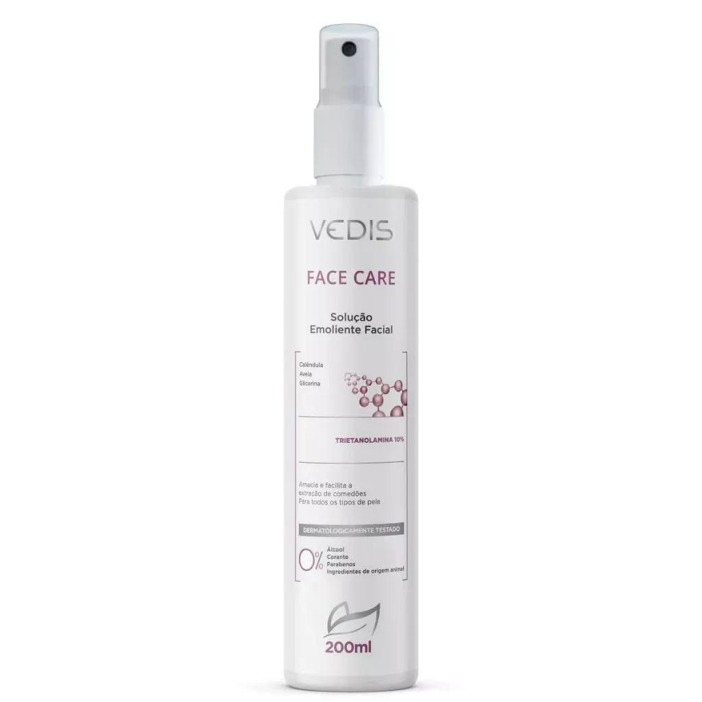 Solução Emoliente Facial Vedis 200 ml – Extração de Comedões Limpeza de Pele e Tratamento Antiacne