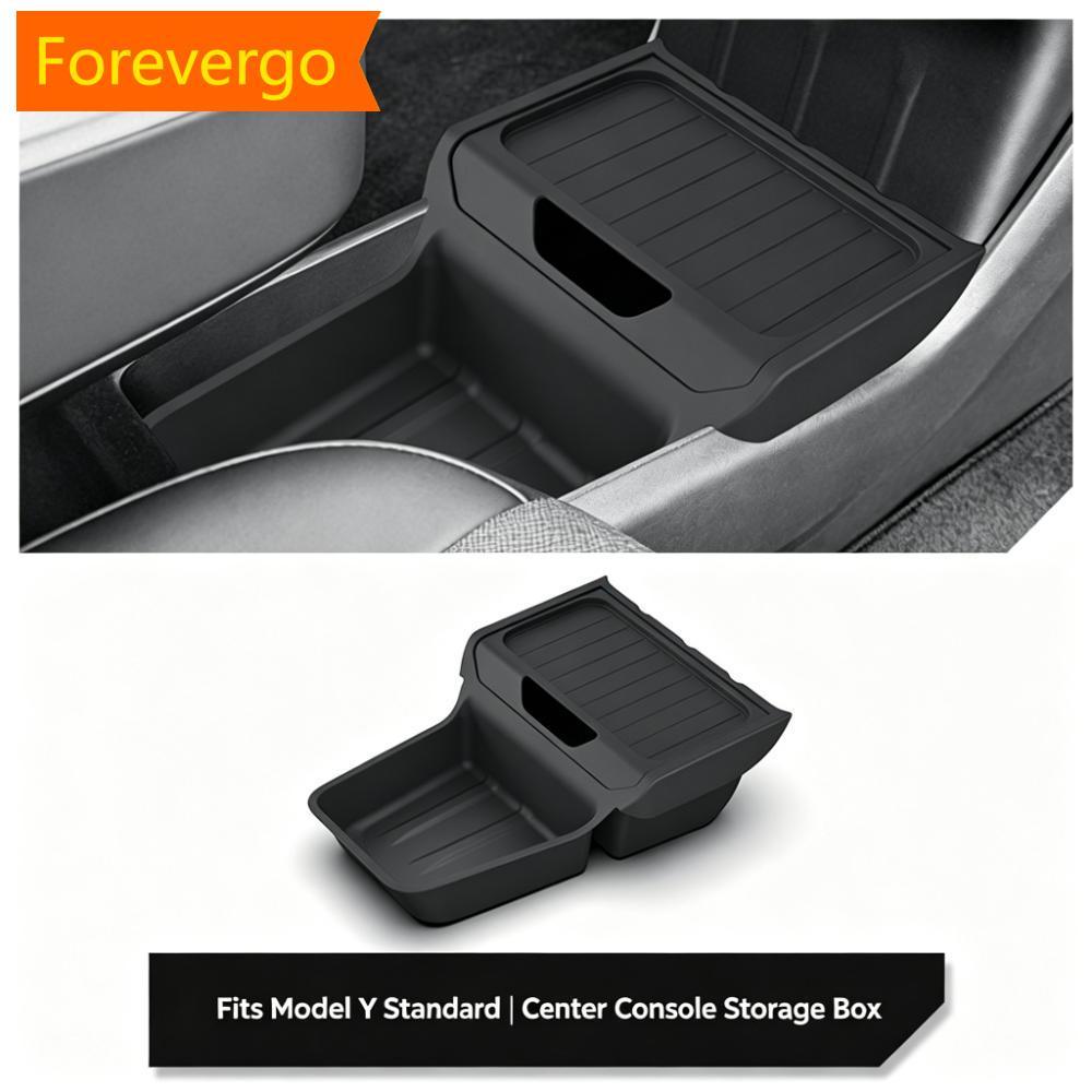 forevergo TPE Caixa De Armazenamento Inferior Central Do Carro Bandeja De Controle Organizador Acessórios Tidying Hodler