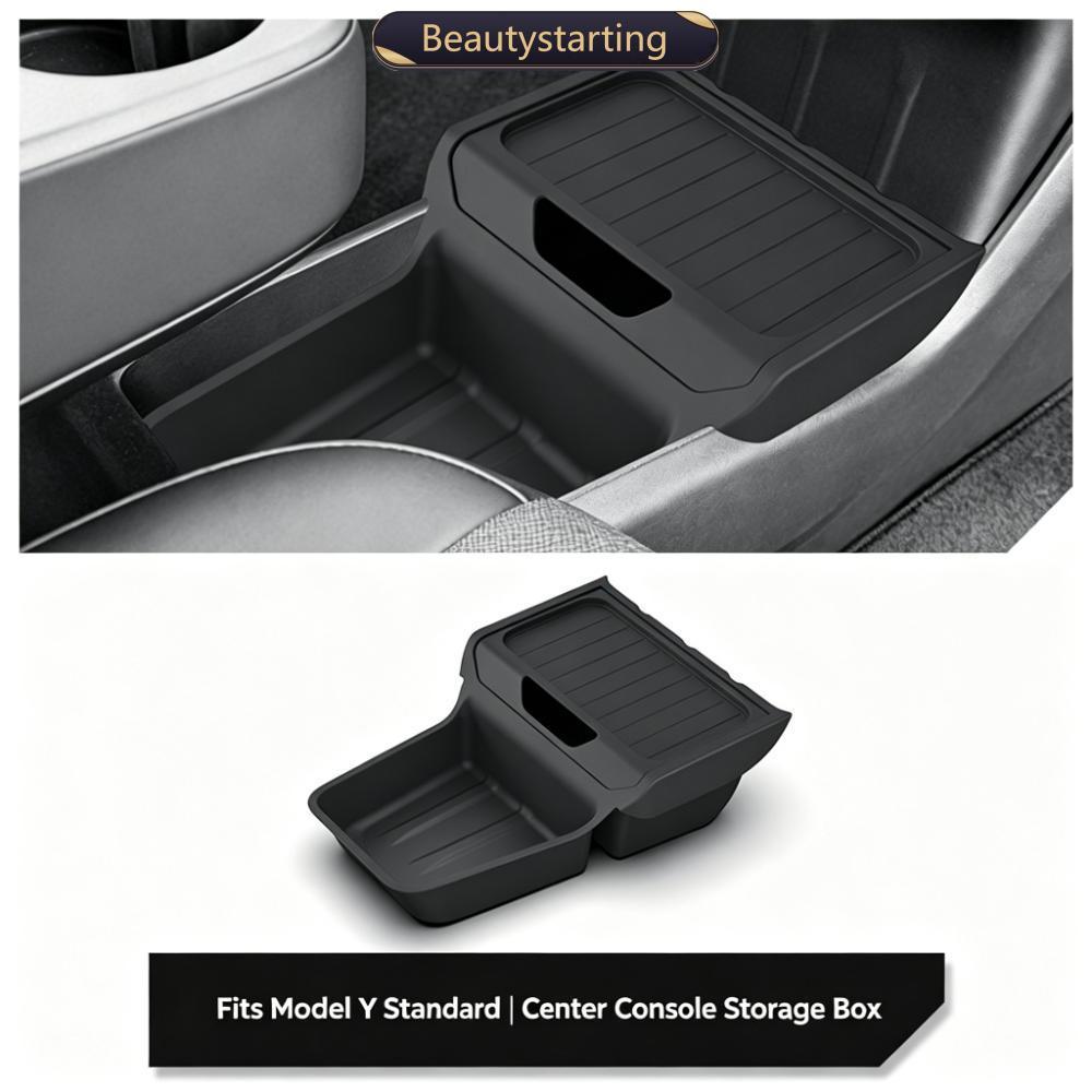 BEAUTYSTARTING TPE Caixa De Armazenamento Inferior Central Do Carro Bandeja De Controle Organizador Acessórios Tidying H