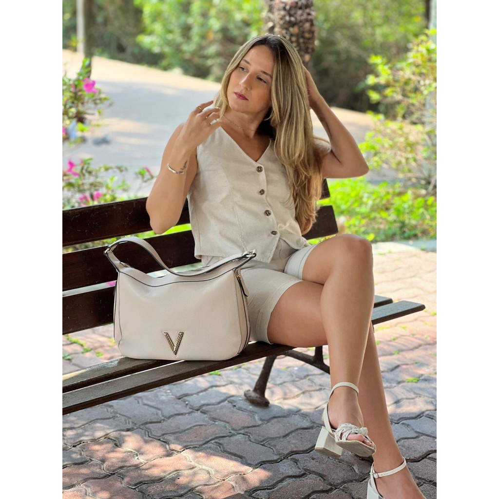 Colete Feminino de Linho 2 Recortes Tendência Atual Moda Estiloso Sem Bolso Botões Frontais Verão 25