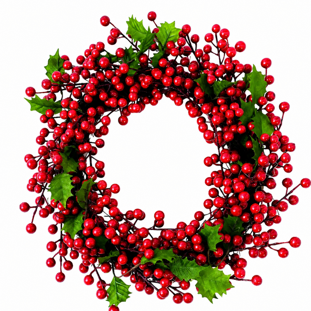 Guirlanda De Natal Natalina Enfeite Decorativo ECORATIVO DECORAÇÃO PARA PORTA PAREDE E CASA - 40CM