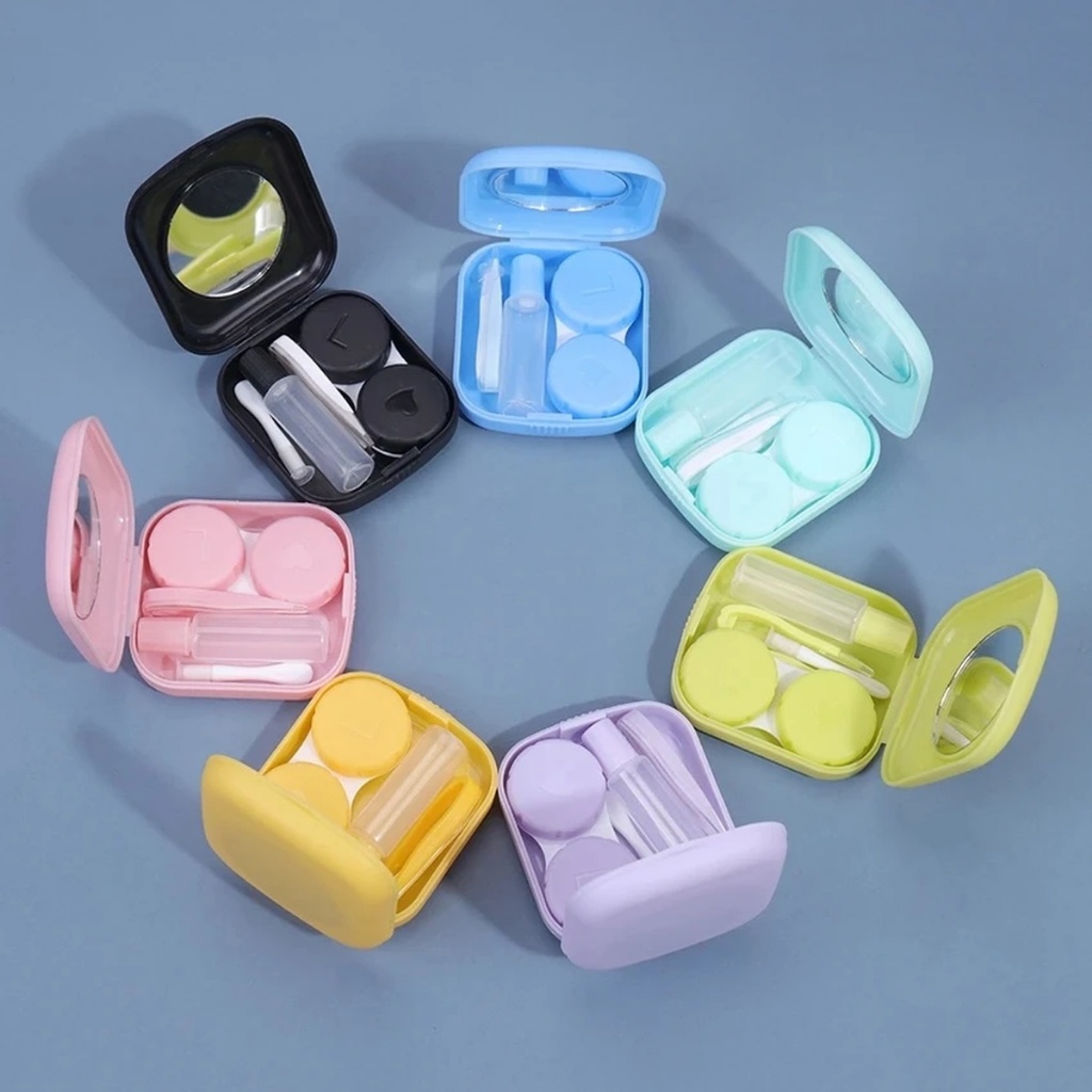 Kit De Lente De Contato, Porta Lente De Contato, Estojo Para Lentes De Contato, Pinça, Ventosa