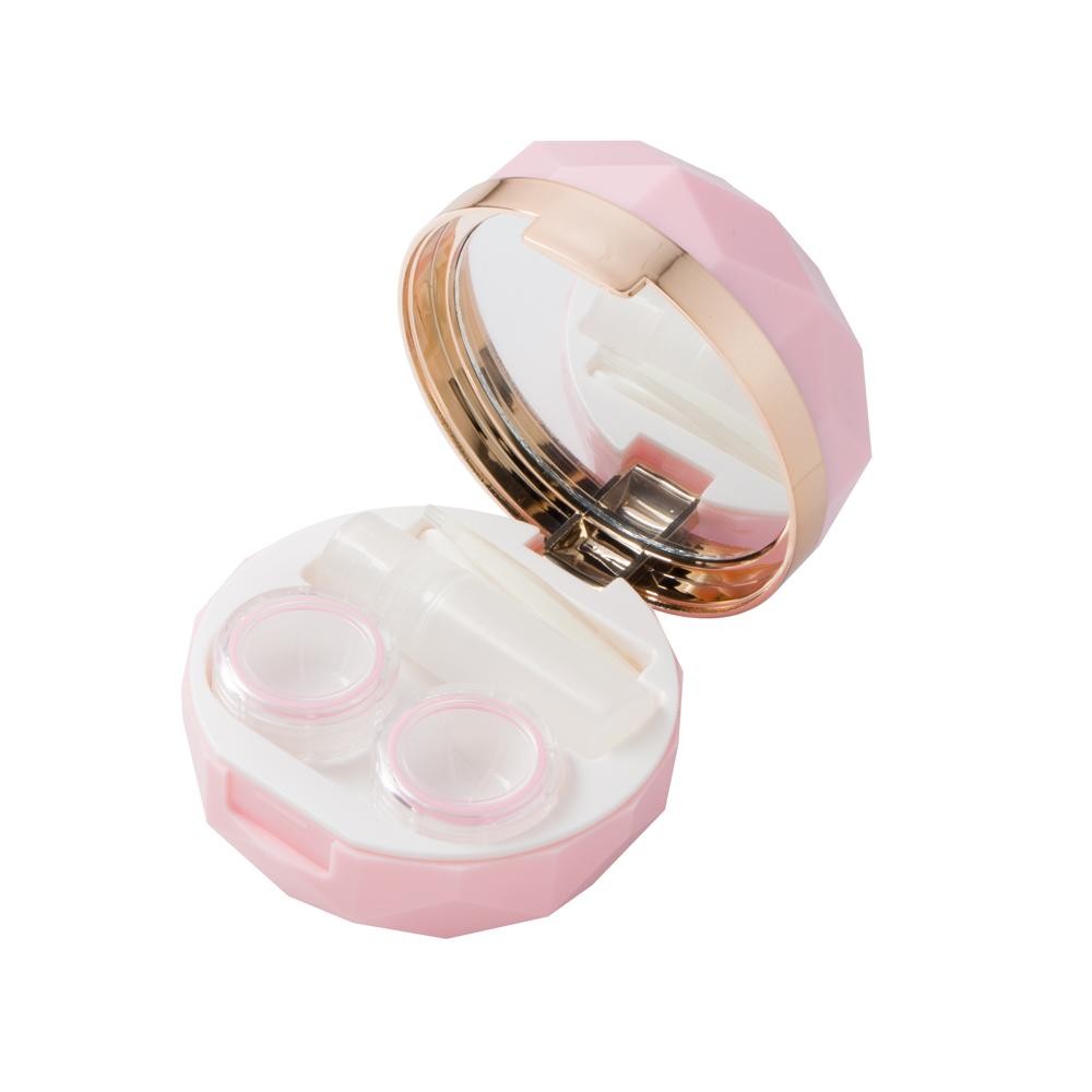 Estojo porta lentes Delicate Box + Pinça e Ventosa Rosa