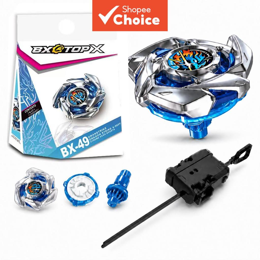 BX-49 Starter Dran Strike Spinning Top Com Lançador De Alta Velocidade Battle Gyro Toy Kids Arena Jogo De Competição Par