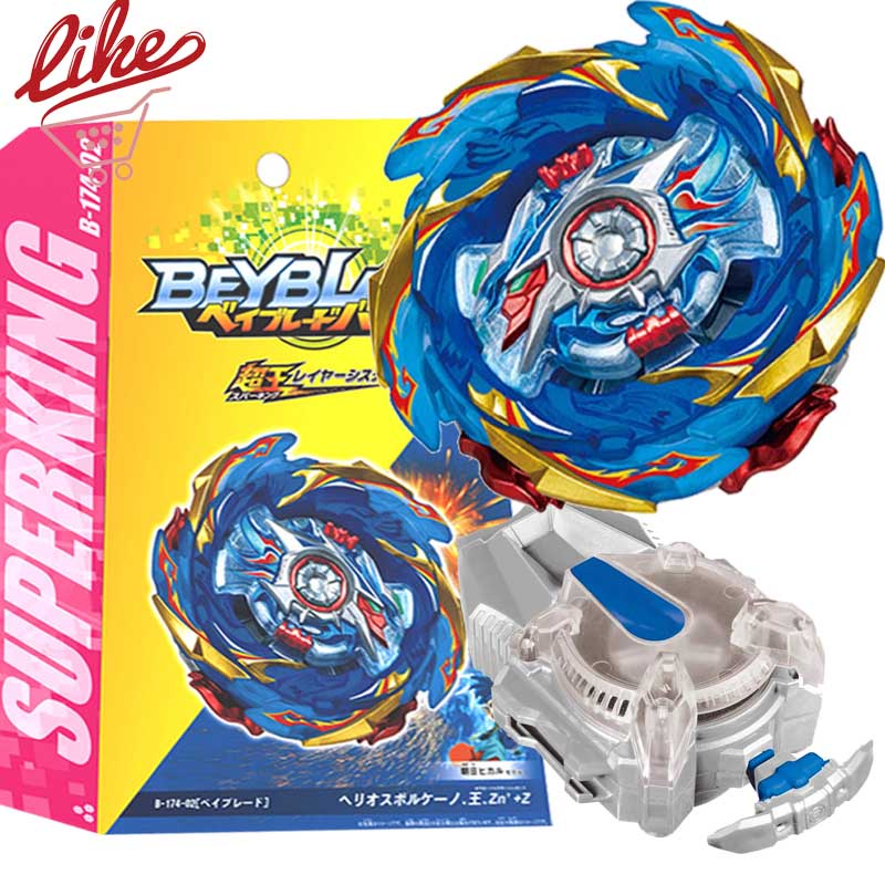 Spinning Tops Gyro B-174 Limit Break DX Blue Super King Com Lançador De Ignição LR Beylauncher Kids Brinquedos
