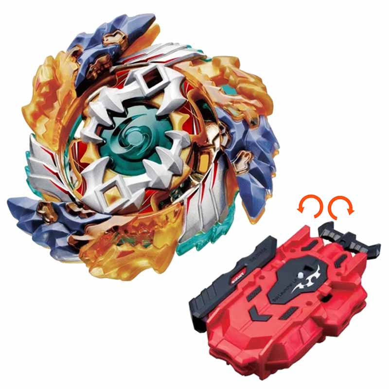 Spinning Top B-122 Geist Fafnir with LR String Launcher Set Metal Gyro Spinning Top Kreisel Top Toy for Kids