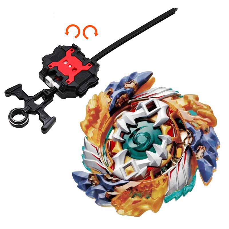 Spinning Top B-122 Geist Fafnir with LR Ripcord Launcher Grip Set Metal Gyro Spinning Top Kreisel Top Toy for Kids