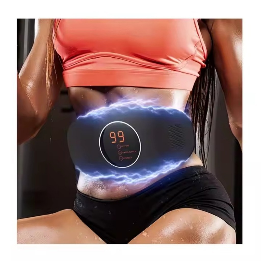 Cinto Massageador e Modelador Abdominal com Terapia de Calor recarregável USB