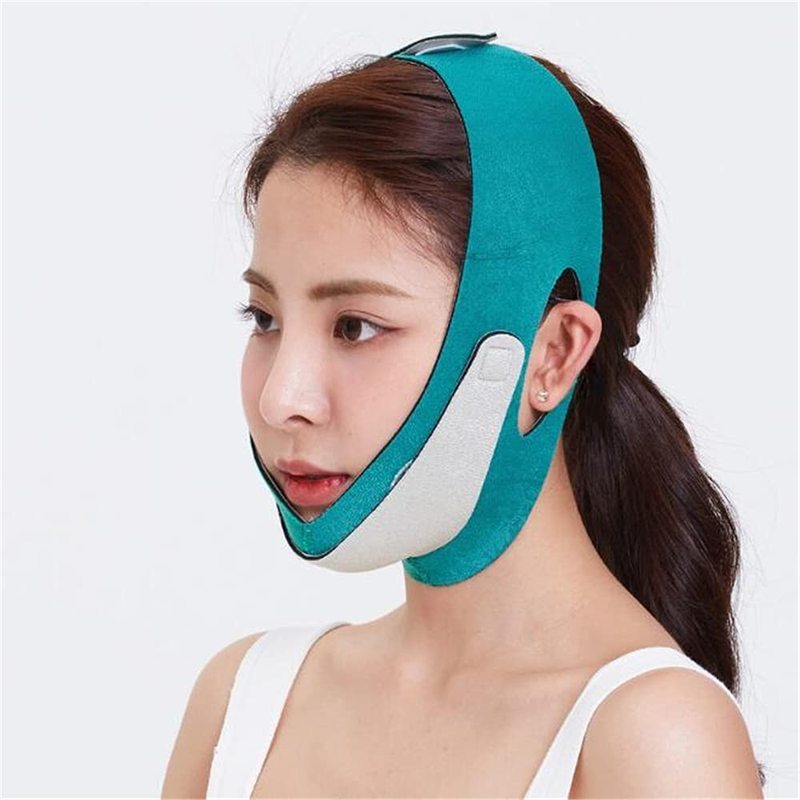 Bandagem De Emagrecimento Facial Elástica Linha V Modelador De Rosto Queixo Bochecha Levantar Cinto Massageador Cinta Mu