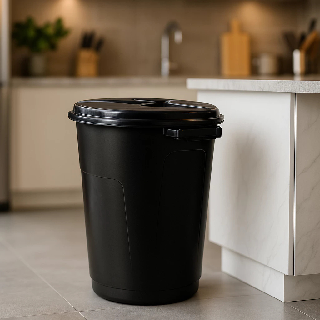 Lixeira Cesto Preto Grande 35L 60L Multiuso Robusta Tampa Resistente Alta Qualidade Oferta