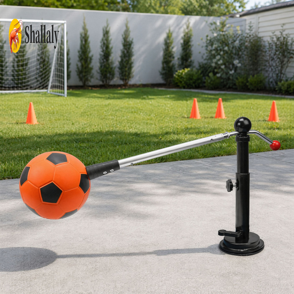 Football Training Aid Kids Soccer Practice Equipment Trainer with Suction Cup – Adjustable Height Dribbling Passing fo