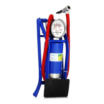 Bomba De Ar Pedal De Alta Pressão Enche Pneu Carro Moto Bike Carrinho de Entrega
