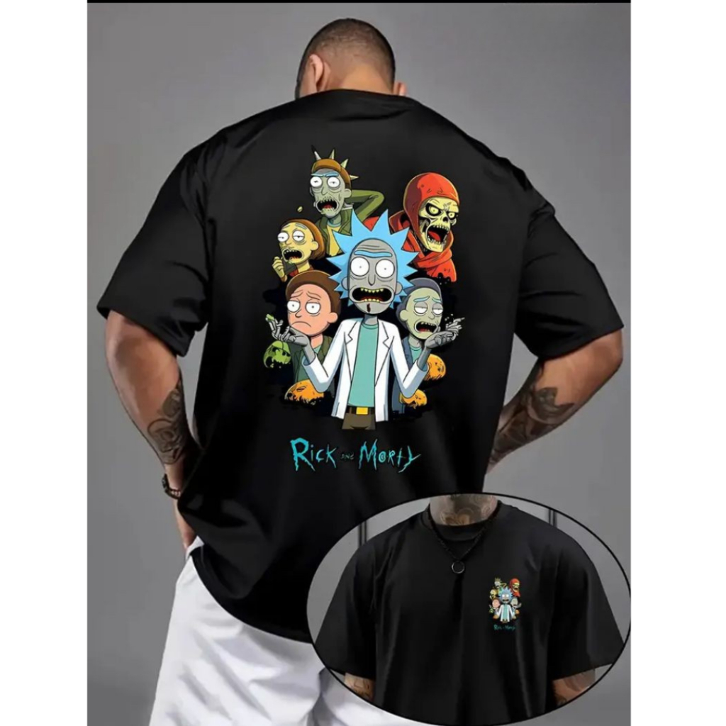 Camiseta Desenho Casual Estampa Divertida Colorida Várias Cores