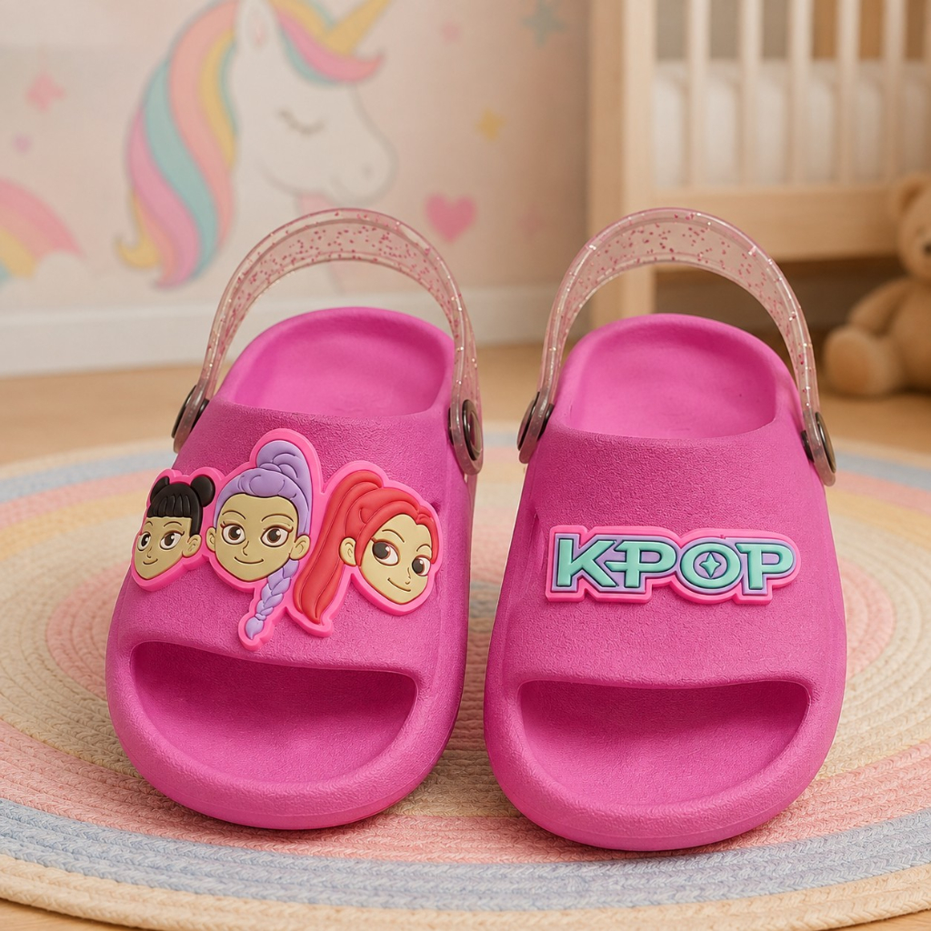 Chinelo Infantil Nuvem Meninas Guerreiras Desenho Confortável Leve Delicado Fofo Resistente Colorido
