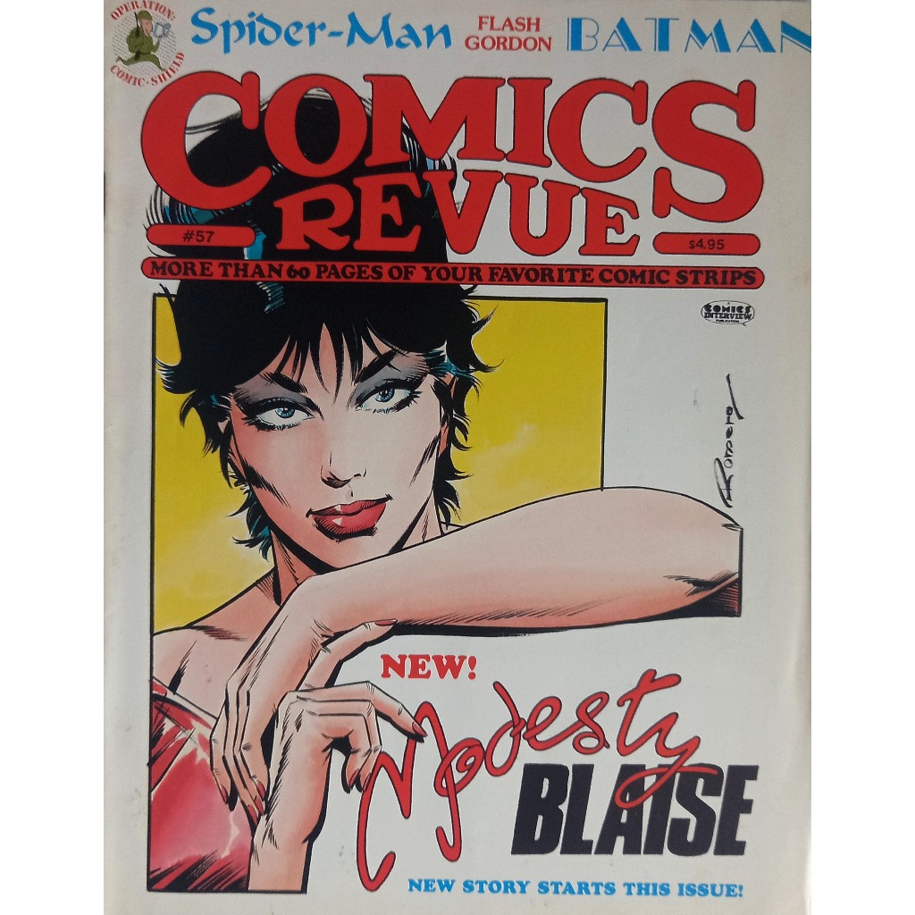 Revista Comics Revue 57 - Fantasma -Batman - Flash Gordon - Importada - Vintage - 1984