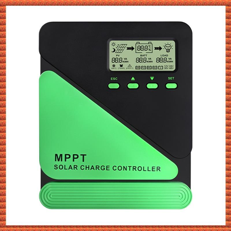 (Zac) Controlador De Carga Solar MPPT Painel Regulador 12V 24V Bateria Entrada Fotovoltaica 100VOC