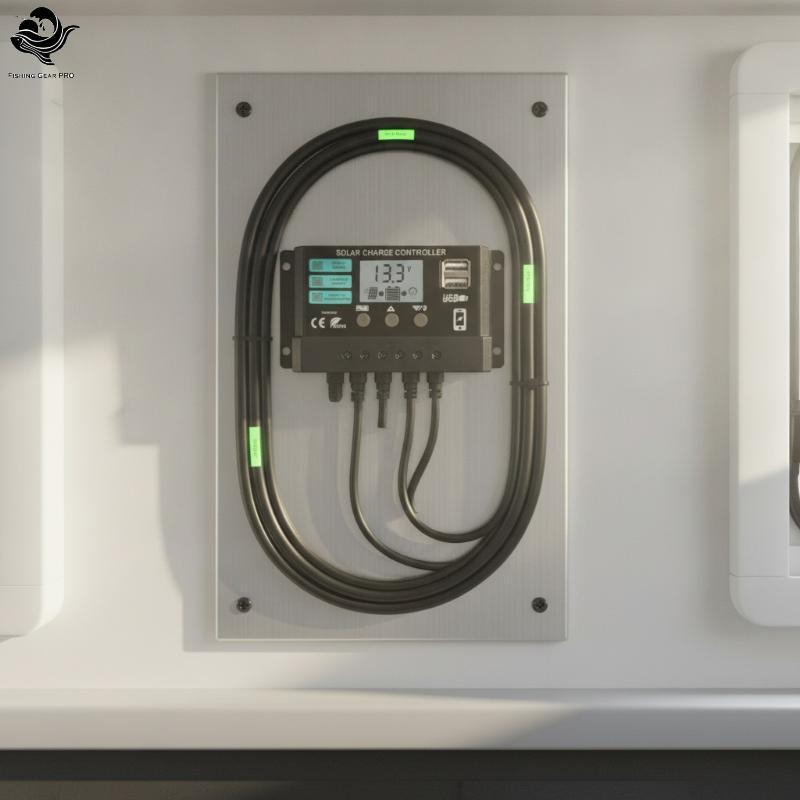 PFG 1 Pa Controlador De Carga Solar Dupla Porta USB 10A 20A 30A Regulador De Painel PV Opcional Para Barco RV Sistema De