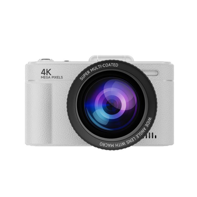 Câmeras Digitais V5 64MP Câmera Digital Retrô 4K Gravação 180 Tela Flip Lente Grande/Pequena