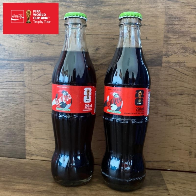 Garrafa CocaCola  Copa do Mundo 2026 - 290ml - Lacrada