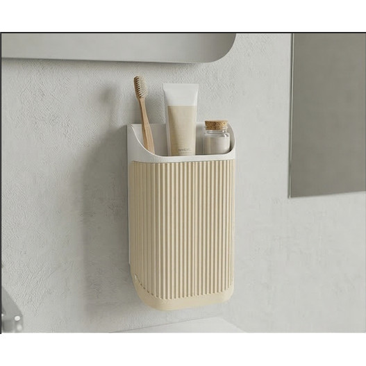Organizador de Banheiro Wall-Mount | Design Premium Canelado